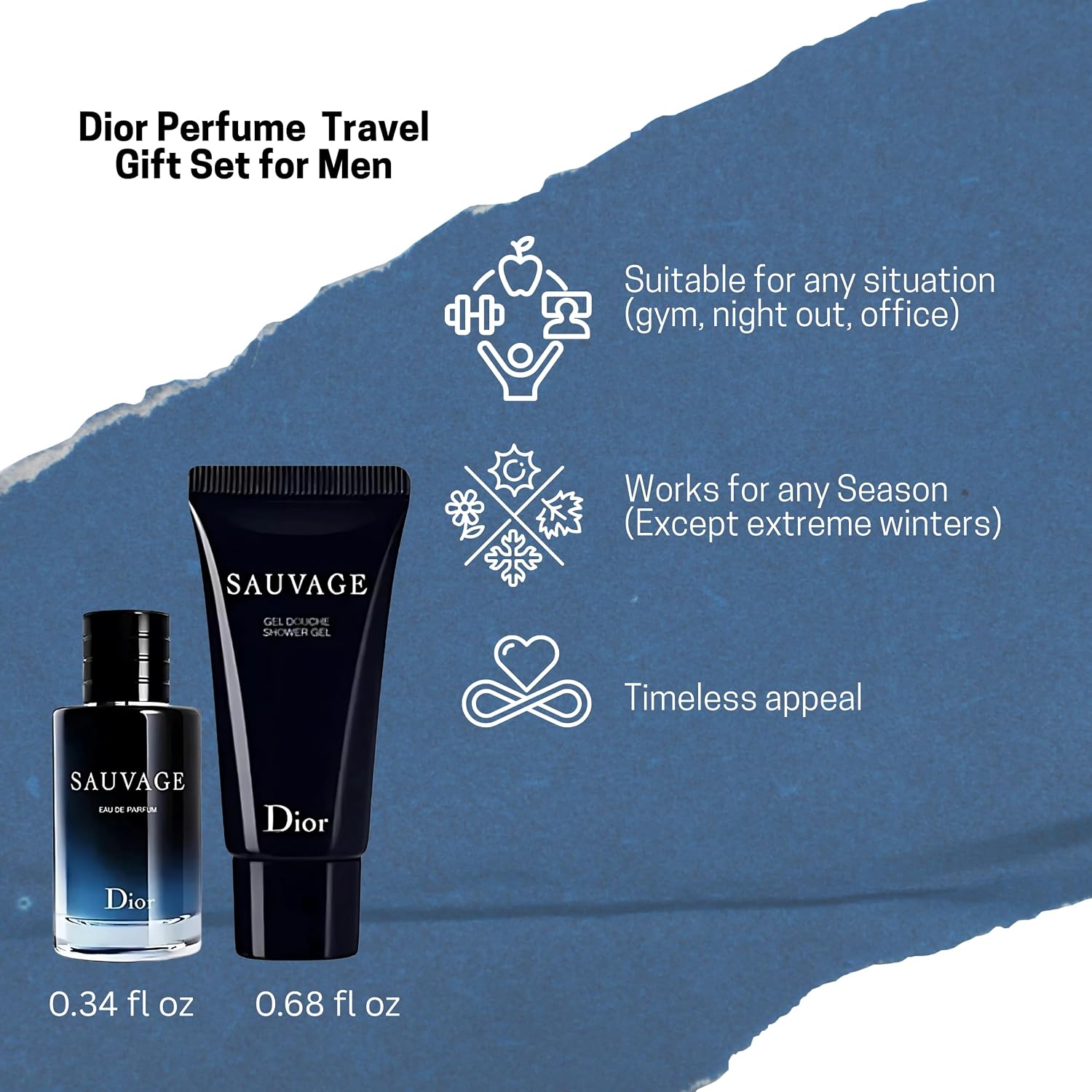 Dior Sauvage - Perfume para hombre \u2013 Mini set de regalo de fra...