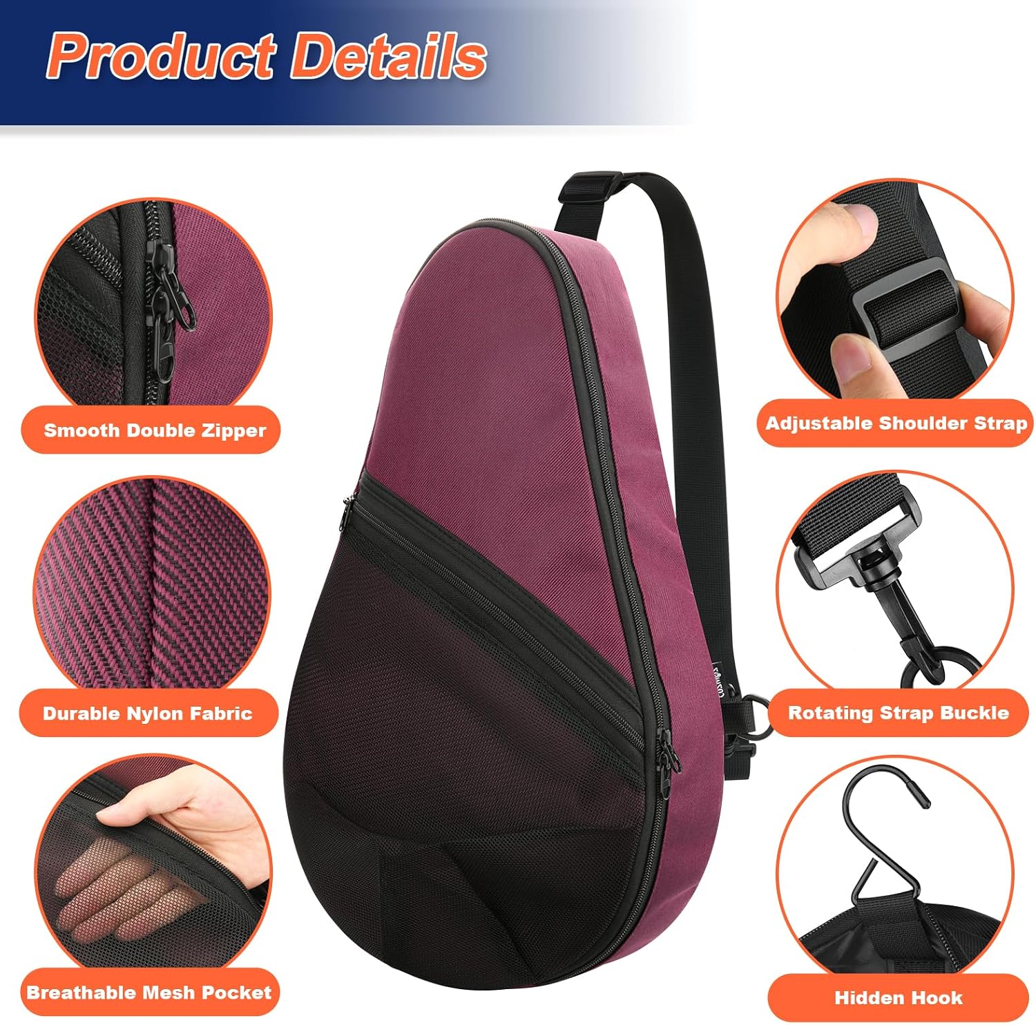Bolsa para raqueta de pádel Cosmos, mochila tipo mochila para palas...