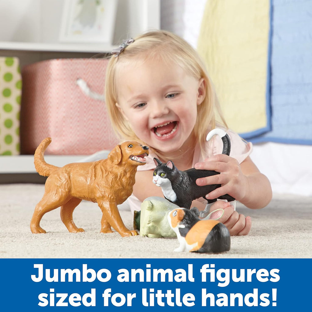Learning Resources Figuras de animales domésticos Jumbo - 6 piezas,...