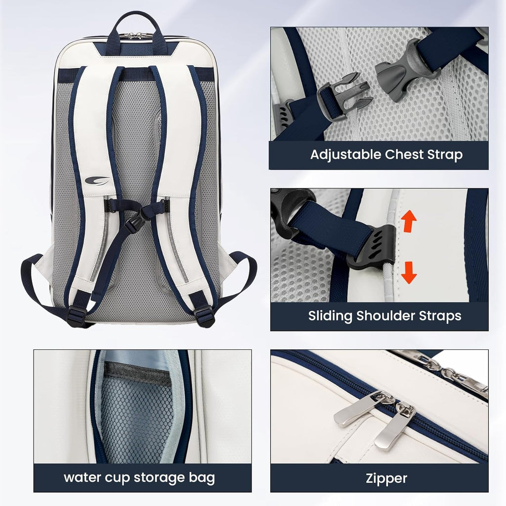 CCGTIOR Bolsa para Raqueta De Tenis Mochila Pickleball Padel con Co...
