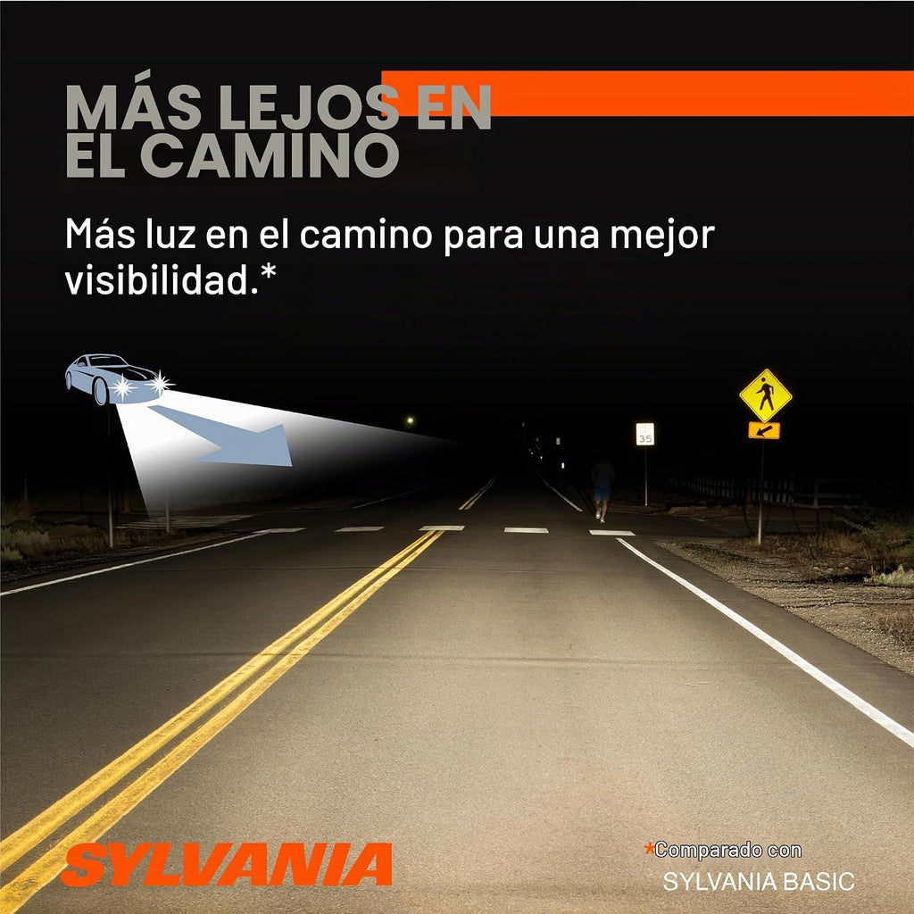 Foco halógeno faro de alto rendimiento Sylvania 9003 (también encaj...