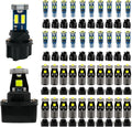 WLJH Paquete de 40 bombillas LED 194 168 T10 T5 con enchufes, sin p...