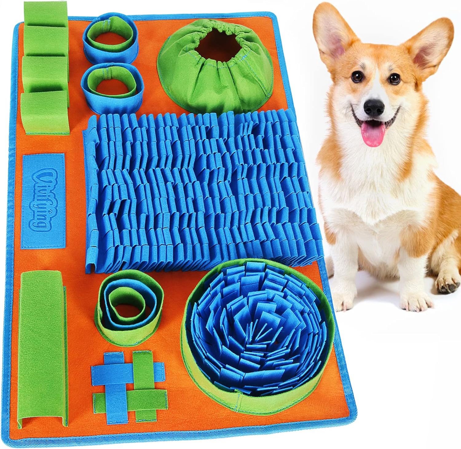 Vivifying Alfombrilla de olfateo para perros, juguete interactivo d...