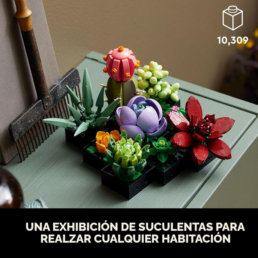 LEGO Botanicals Succulents - Juego de construcción de plantas artif...
