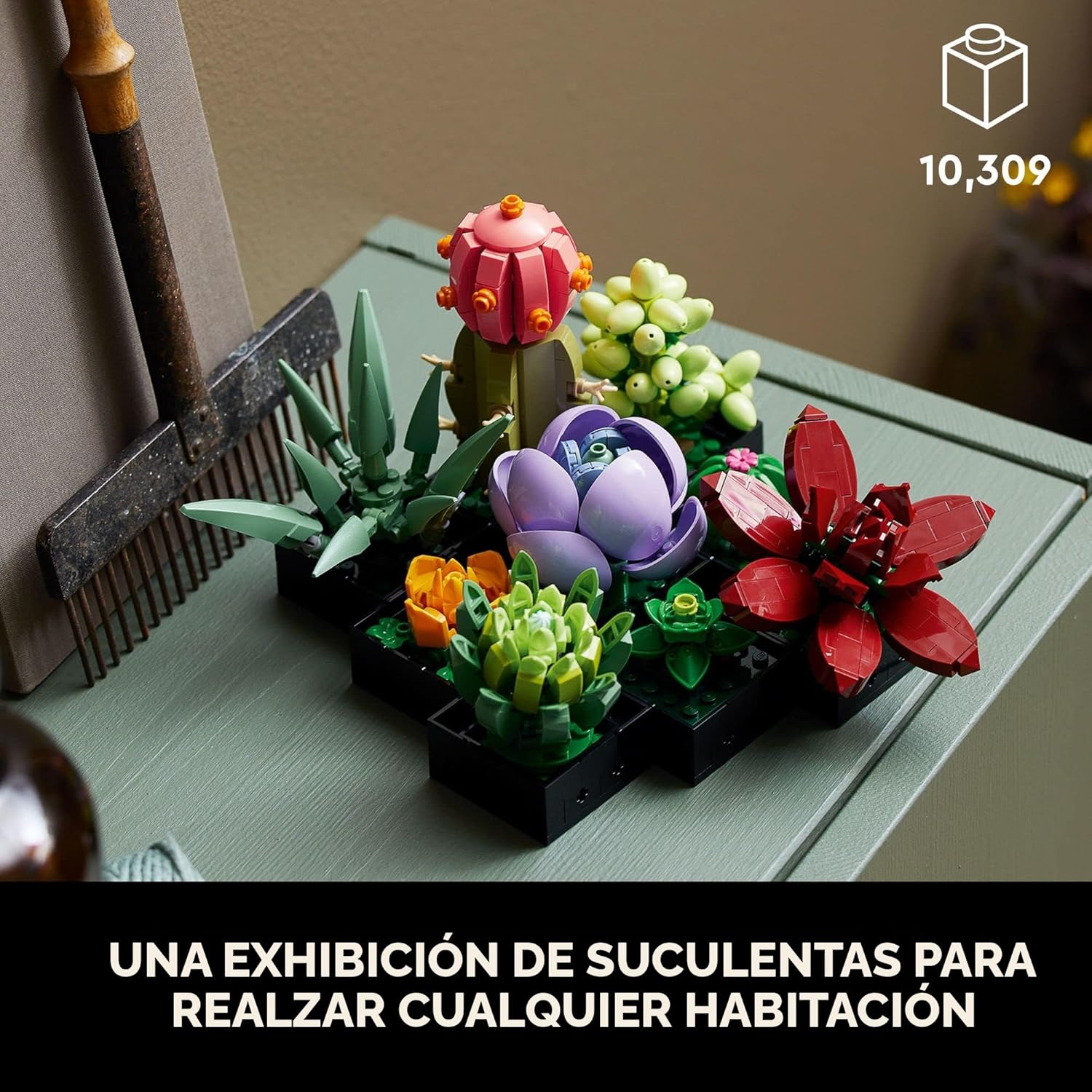 LEGO Botanicals Succulents - Juego de construcción de plantas artif...