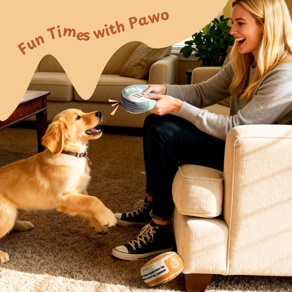Nocciola PAWO - Divertido juguete para perros con chirriante y arru...