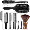 SALONSILK Juego de 9 piezas de cepillo de pelo y peine de estilo pa...