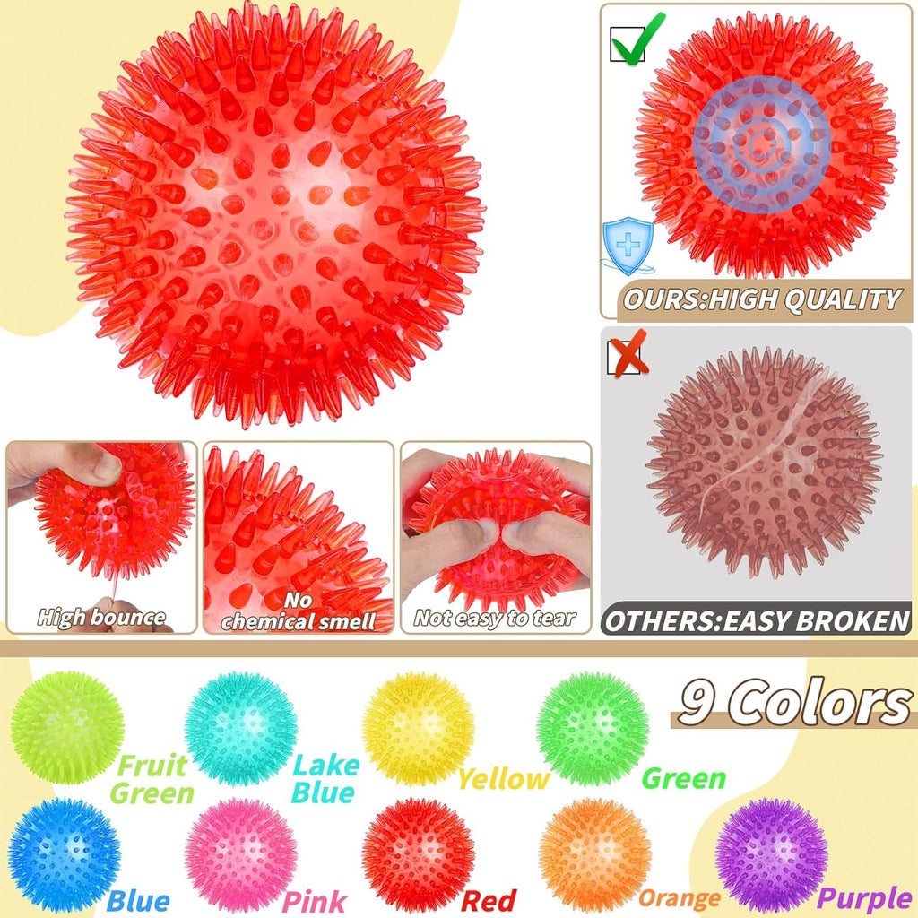 UZLU 18 bolas chirriantes de juguete para perros de 3.5 pulgadas, j...