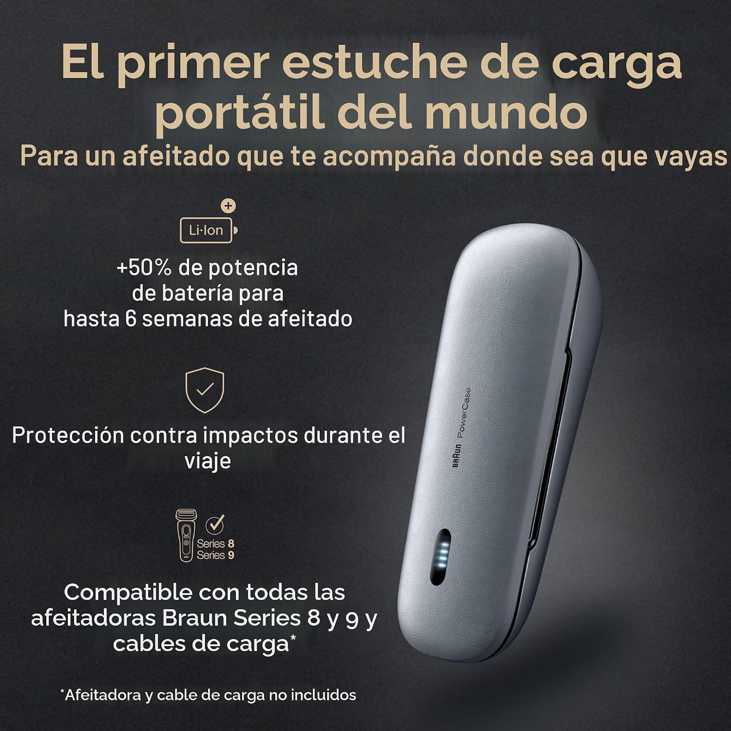 Braun Maquinilla de afeitar eléctrica Series 9 PRO+ para hombres, 5...