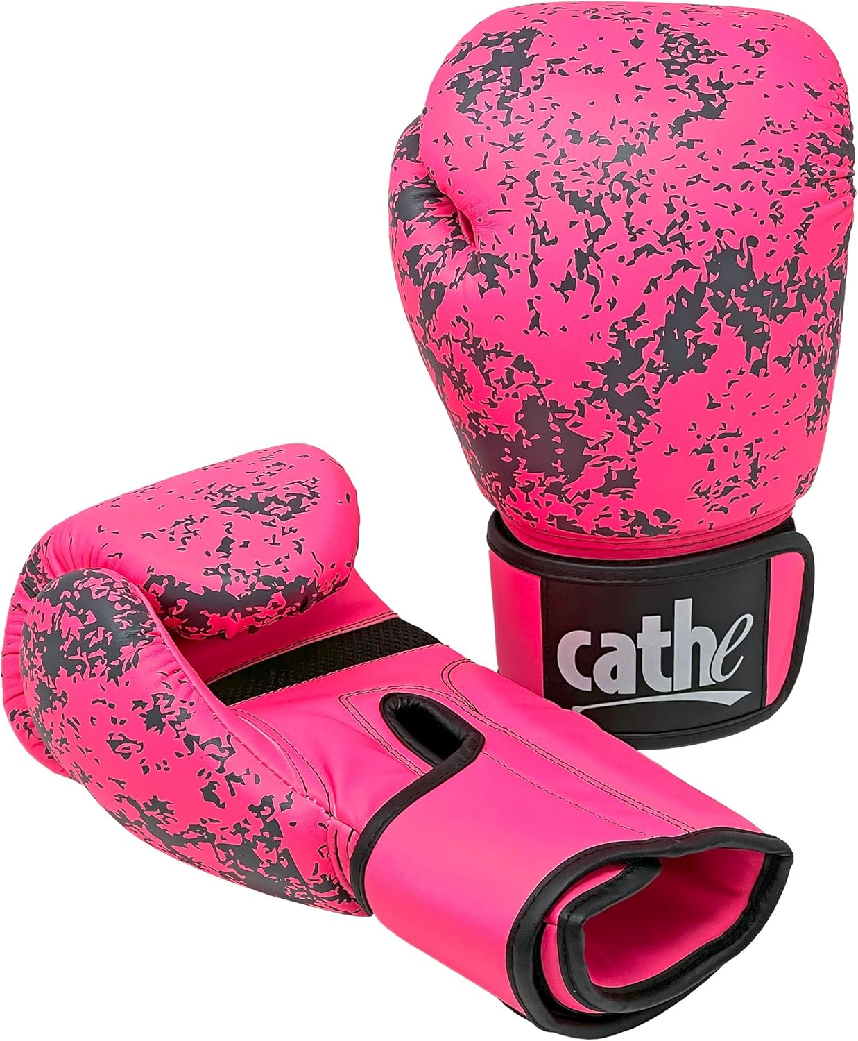 Cathe Guantes de boxeo rosados de 12 onzas para mujer: utiliza esto...