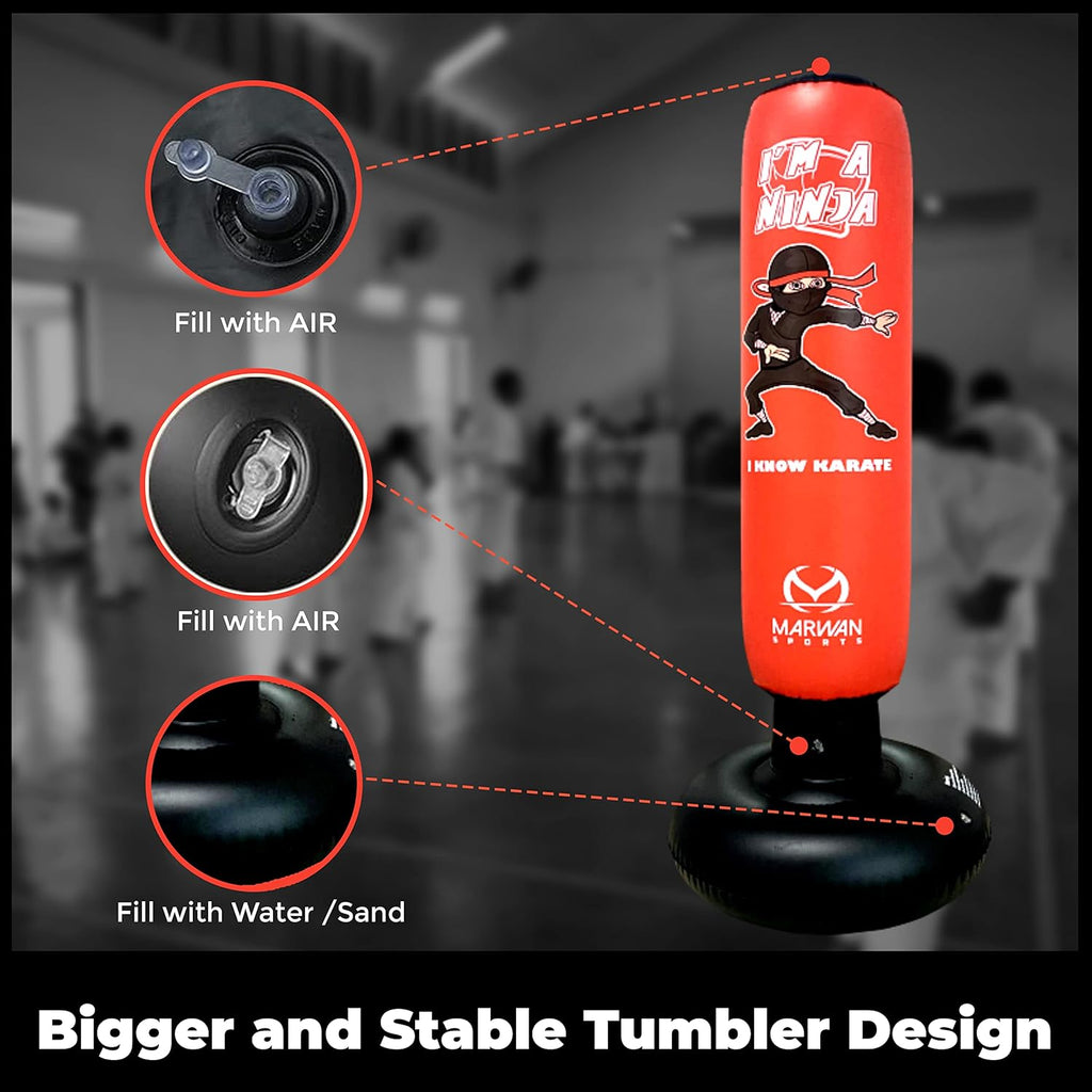 Marwan Sports Ninja - Saco de boxeo para niños, juguete sensorial i...