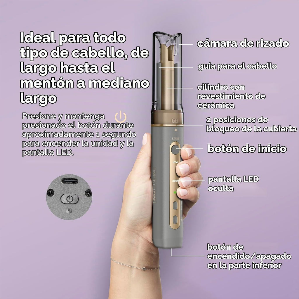 INFINITIPRO by Conair Curl Secret MINI - Rizador automático de 1\/2...