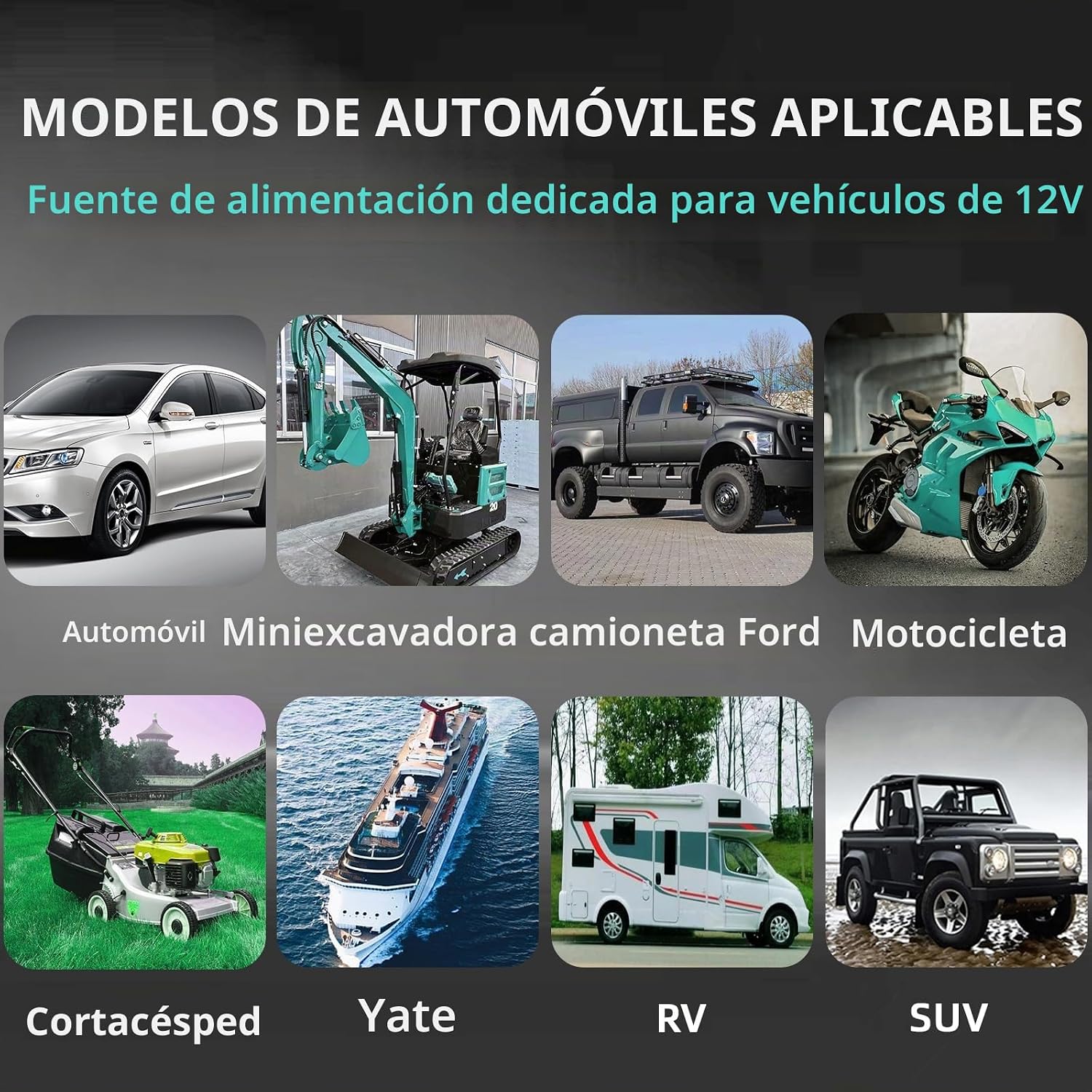VisualPower Arrancador portátil, arranque de motocicleta de pico de...