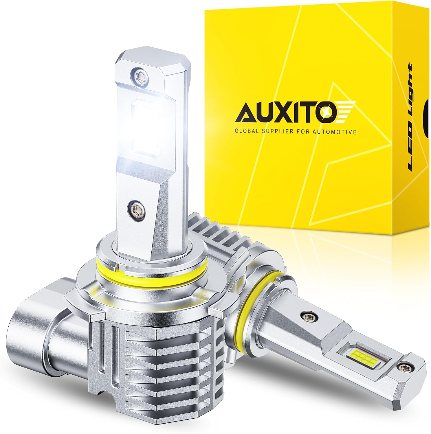AUXITO Bombillas LED antiniebla 9145, 30,000 lúmenes, 6500 K, luz b...