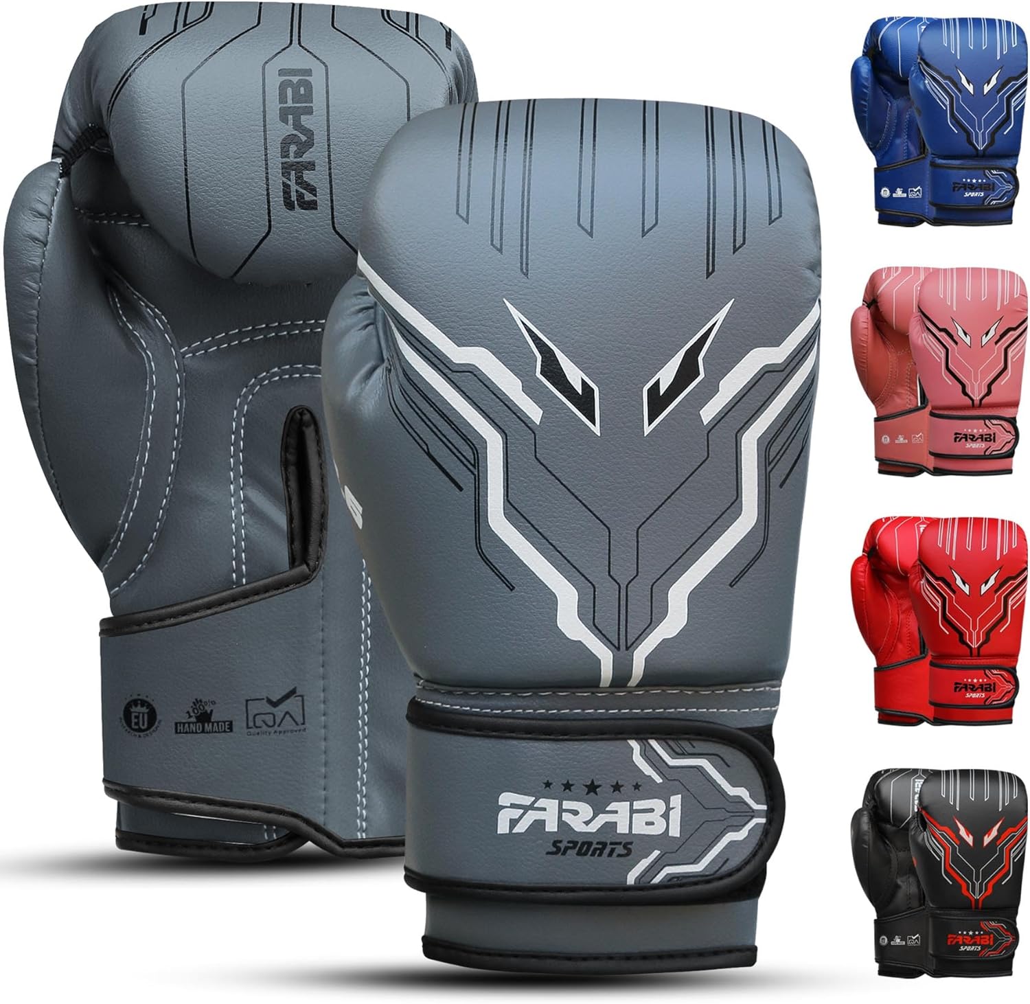 Farabi Sports Guantes de boxeo para niños y niñas, guantes de kickb...