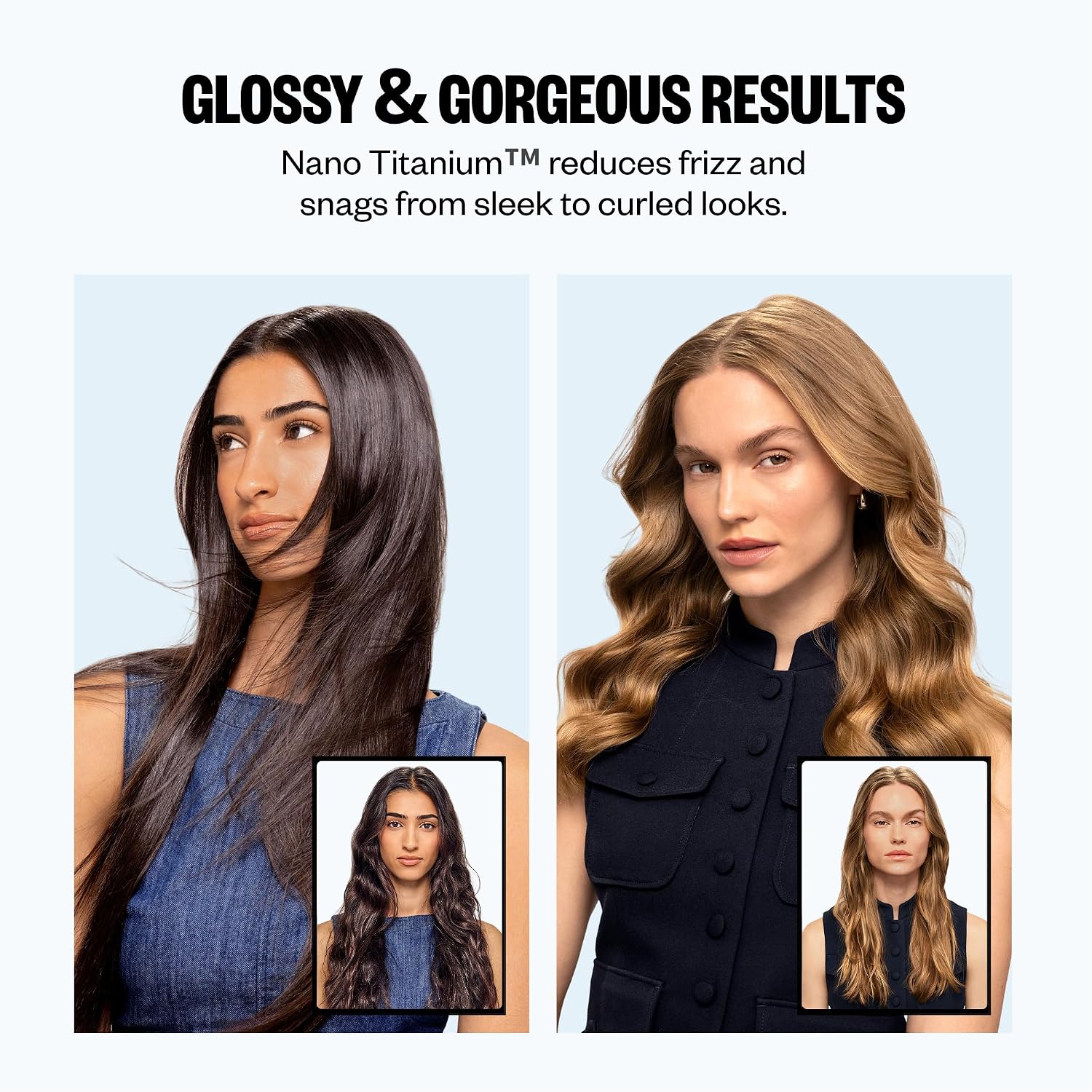 BaBylissPRO Nano Titanium Prima Ionic Hair Straightener - Plancha p...