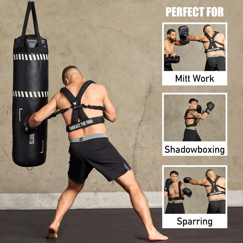 Arnés de boxeo Elite Sports para adultos con guantes de 12oz \u2013...