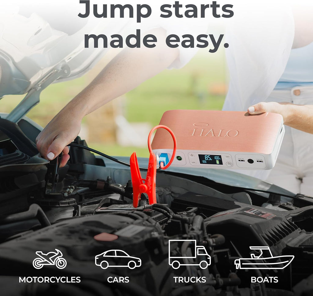 HALO Bolt Air 58830 Arrancador de batería portátil para automóvil |...