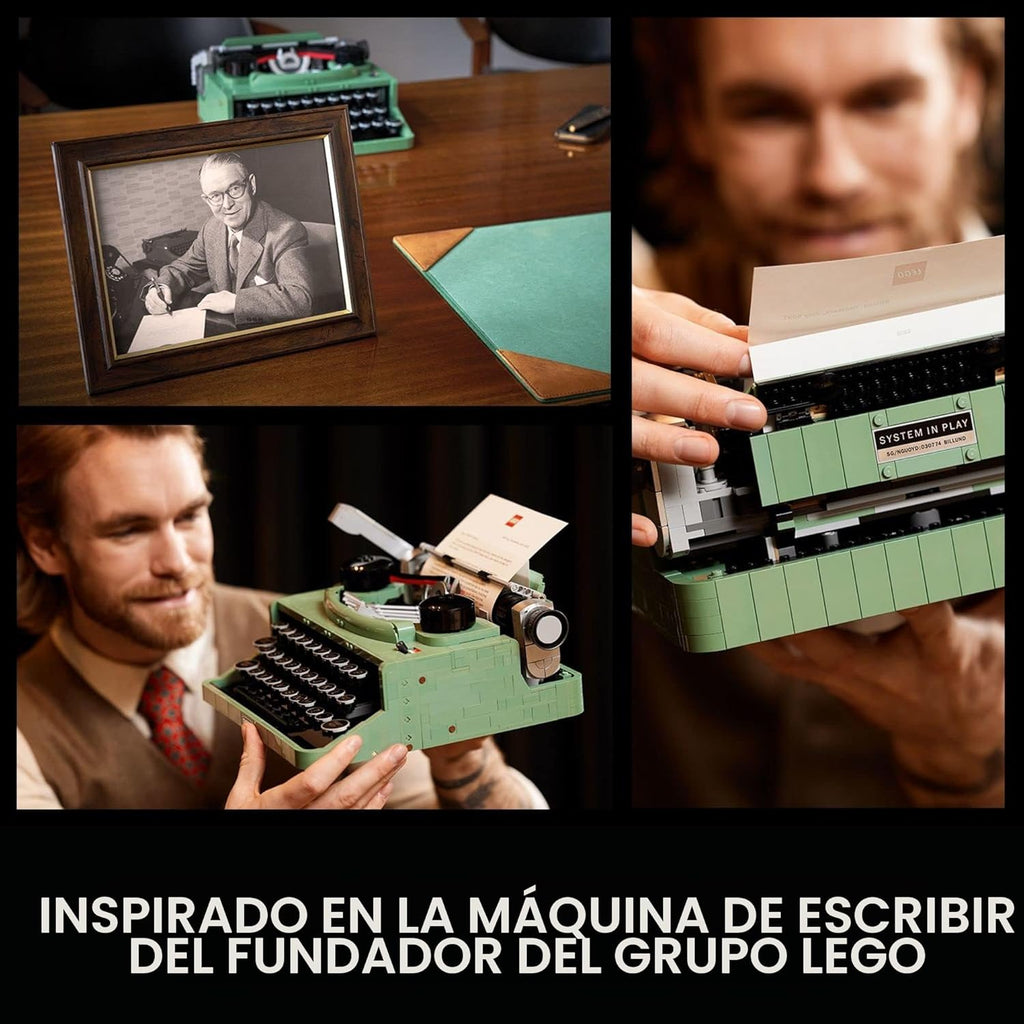 LEGO Ideas Typewriter 21327 - Juego de construcción para adultos, m...