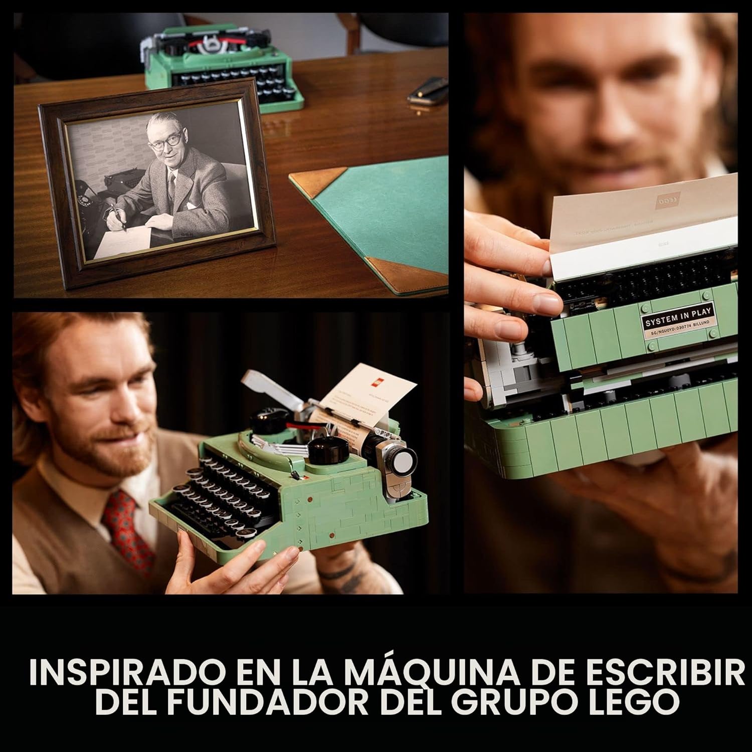 LEGO Ideas Typewriter 21327 - Juego de construcción para adultos, m...