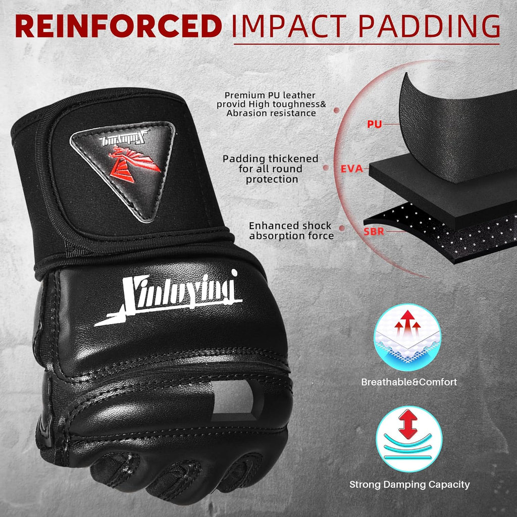 Xinluying Guantes MMA Saco de Boxeo Entrenamiento Artes Marciales S...