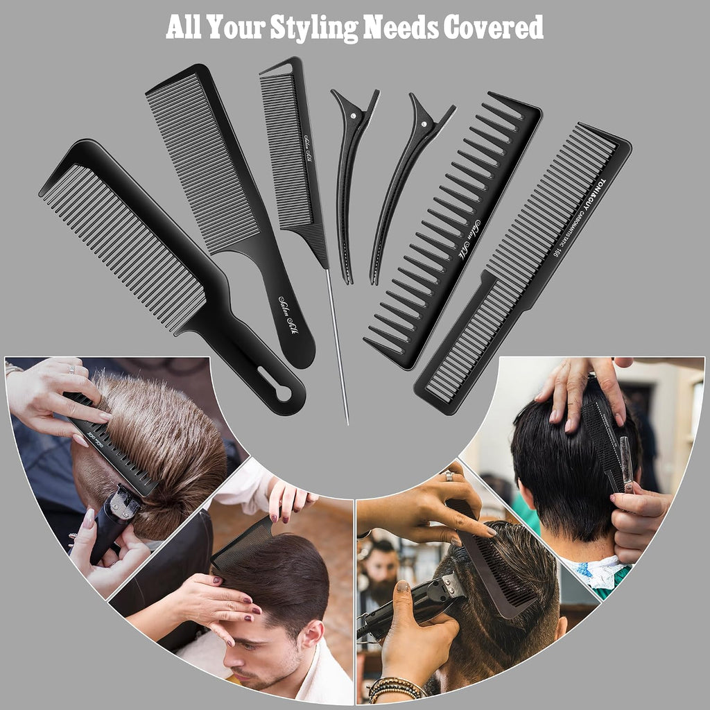 SALONSILK Juego de 13 Piezas de Cepillo de Corte de Cabello y Afeit...