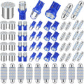 Frienda Kit de bombillas LED para coche, 70 piezas, luz interior, l...