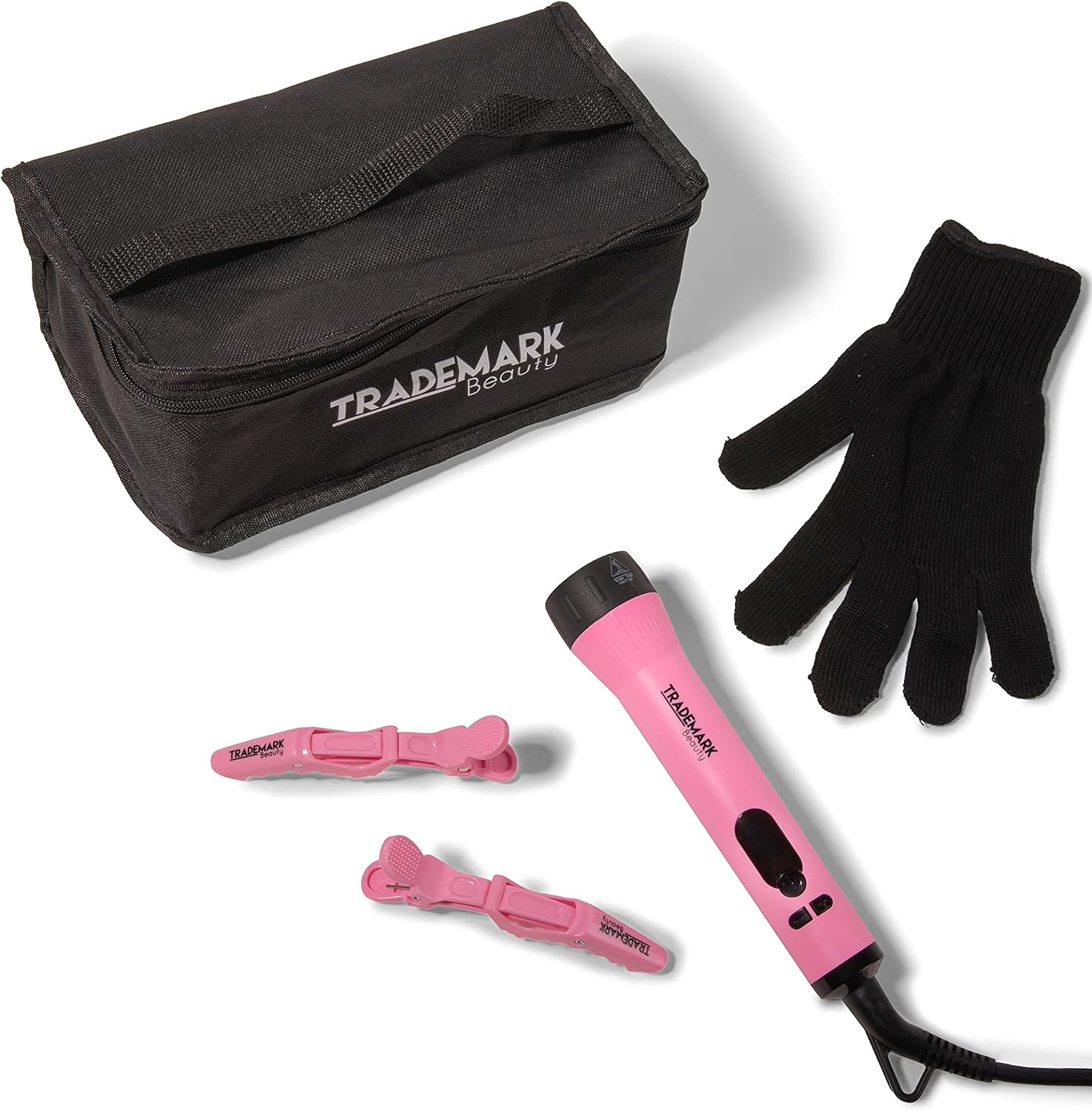 Trademark Beauty Kit de peinado de plancha intercambiable, rizador...