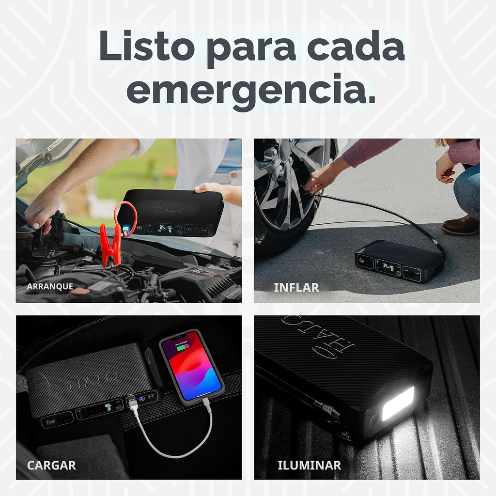HALO Bolt Air 58830 Arrancador de Batería Portátil para Automóvil |...