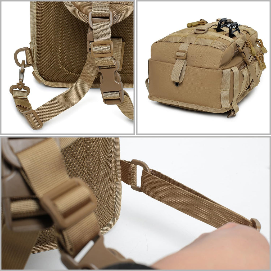 Lemubeane Mochila Táctica con Bandolera Militar Rover Bolso de Homb...