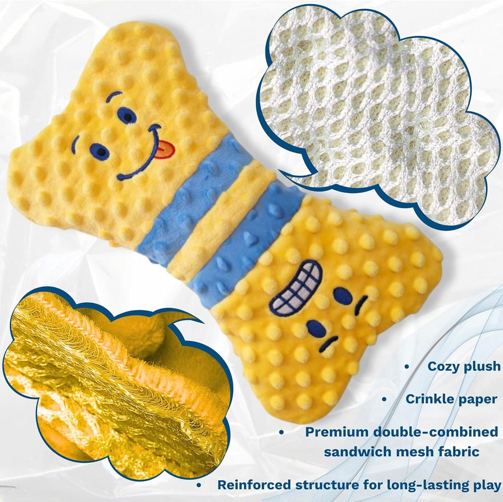 Juguete chirriante para perros, juguete de peluche para perros de r...