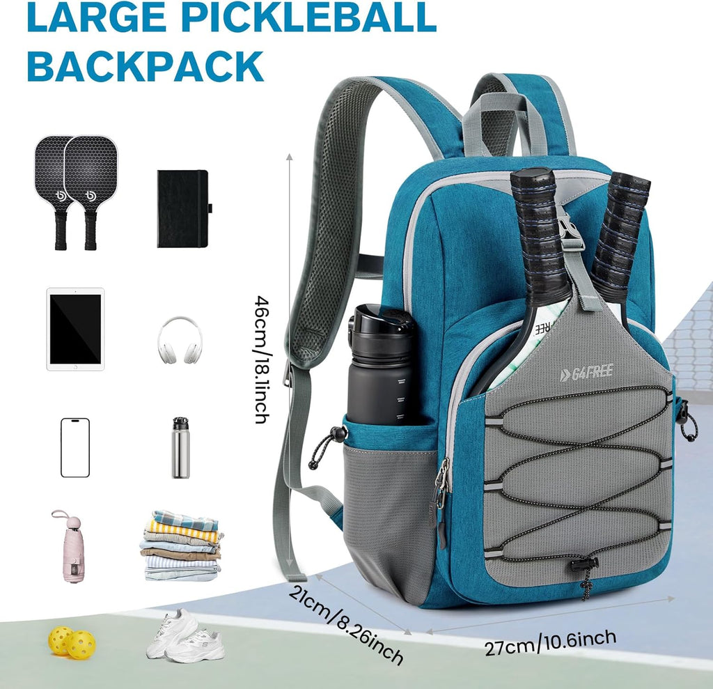 G4Free Bolsa de pickleball para mujeres y hombres, bolsa de pádel p...