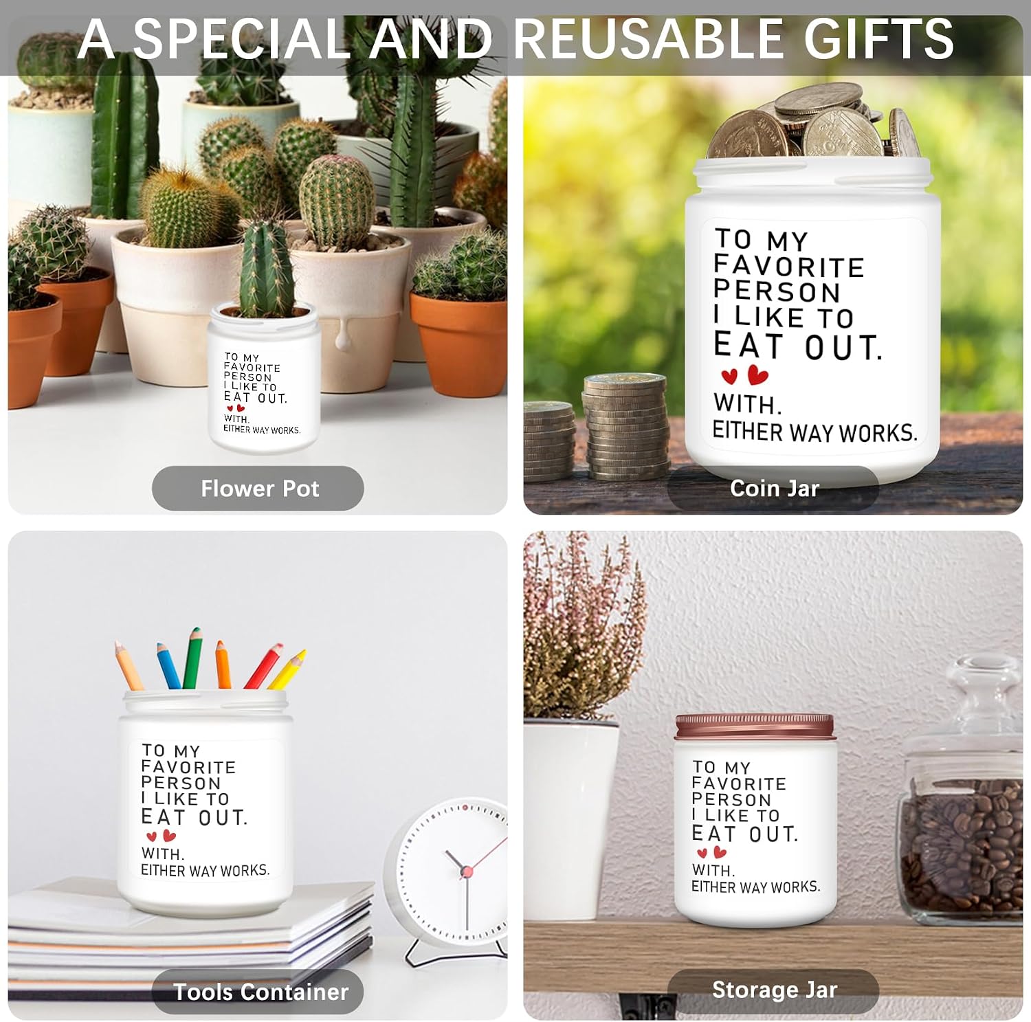 Homsolver Regalos románticos de San Valentín para ella, cumpleaños,...