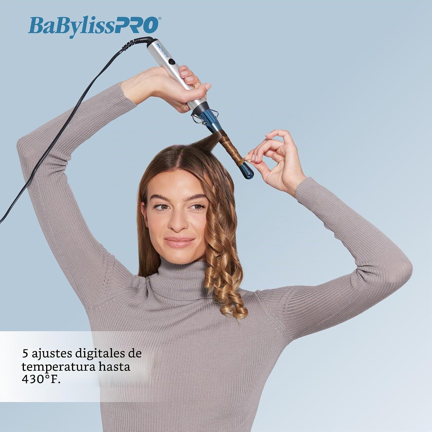 Rizador profesional BabylissPRO Nano Titanium para todo tipo de cab...