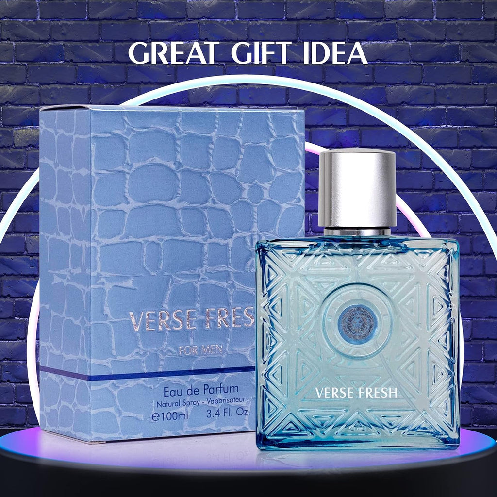 NovoGlow Verse Fresh - Eau de Parfum en espray para hombres de 3.4...