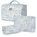 Bolsa de maquillaje, bolsa de cosméticos acolchada, bolsa de maquil...