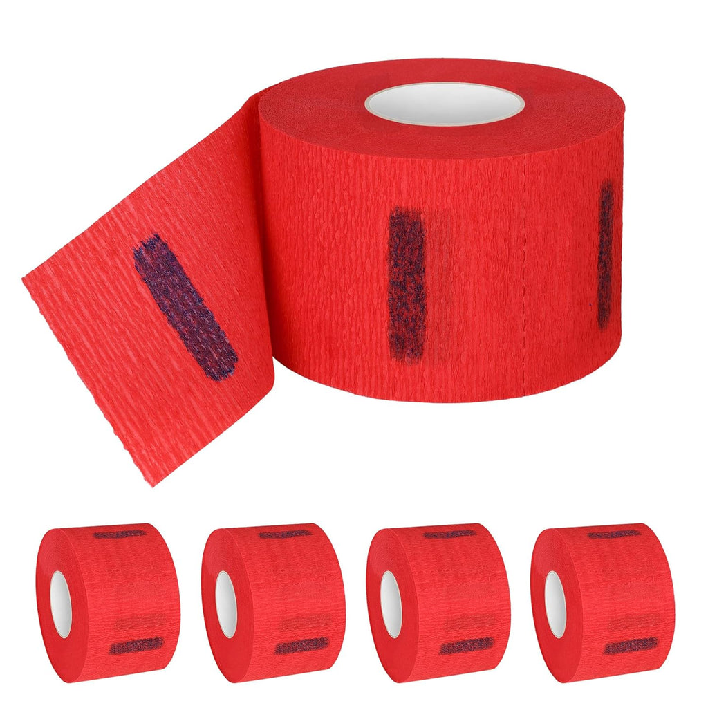 Tiras elásticas para el cuello de papel de peluquero, 5 rollos y 50...