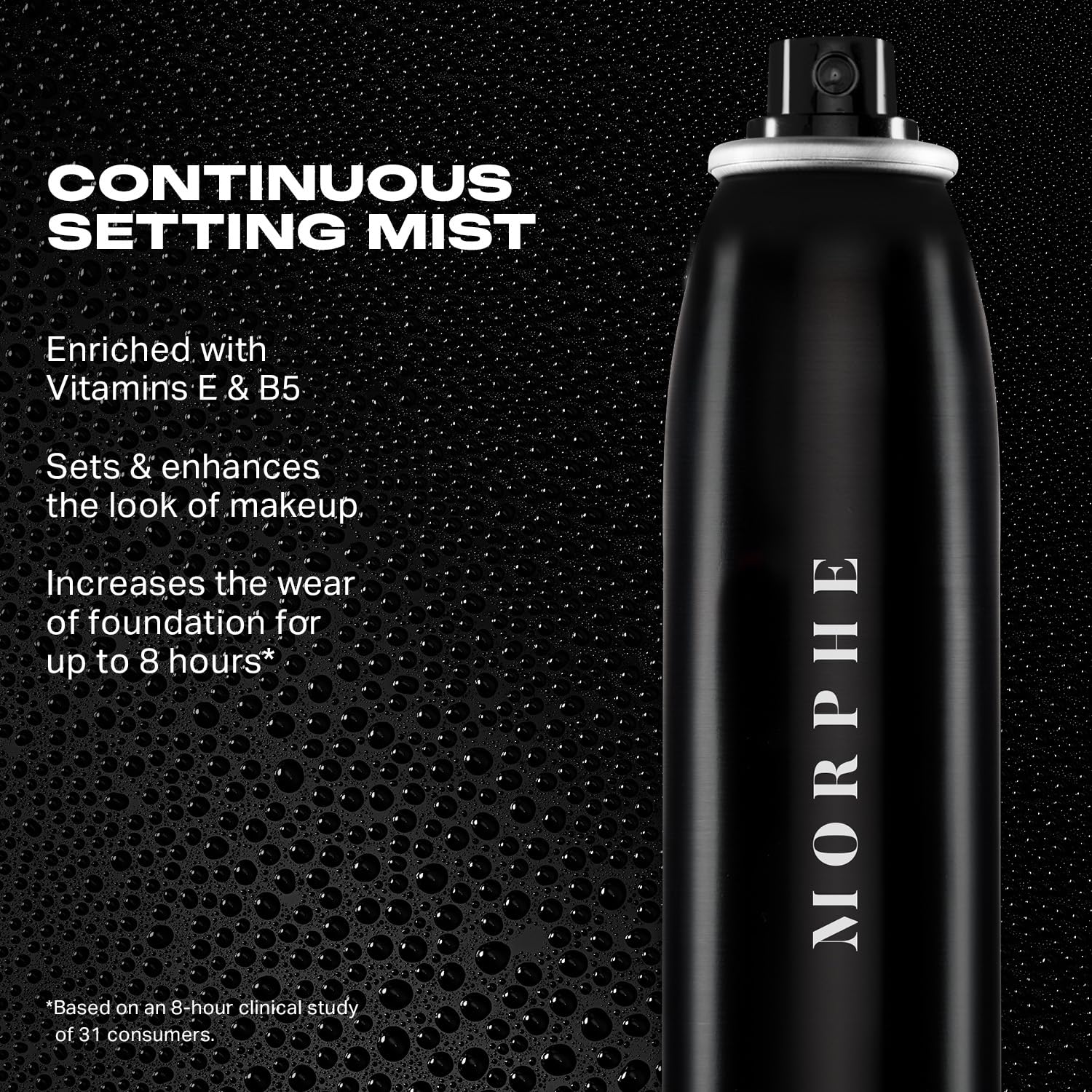 Morphe Continuous Setting Mist - Spray fijador de maquillaje microf...