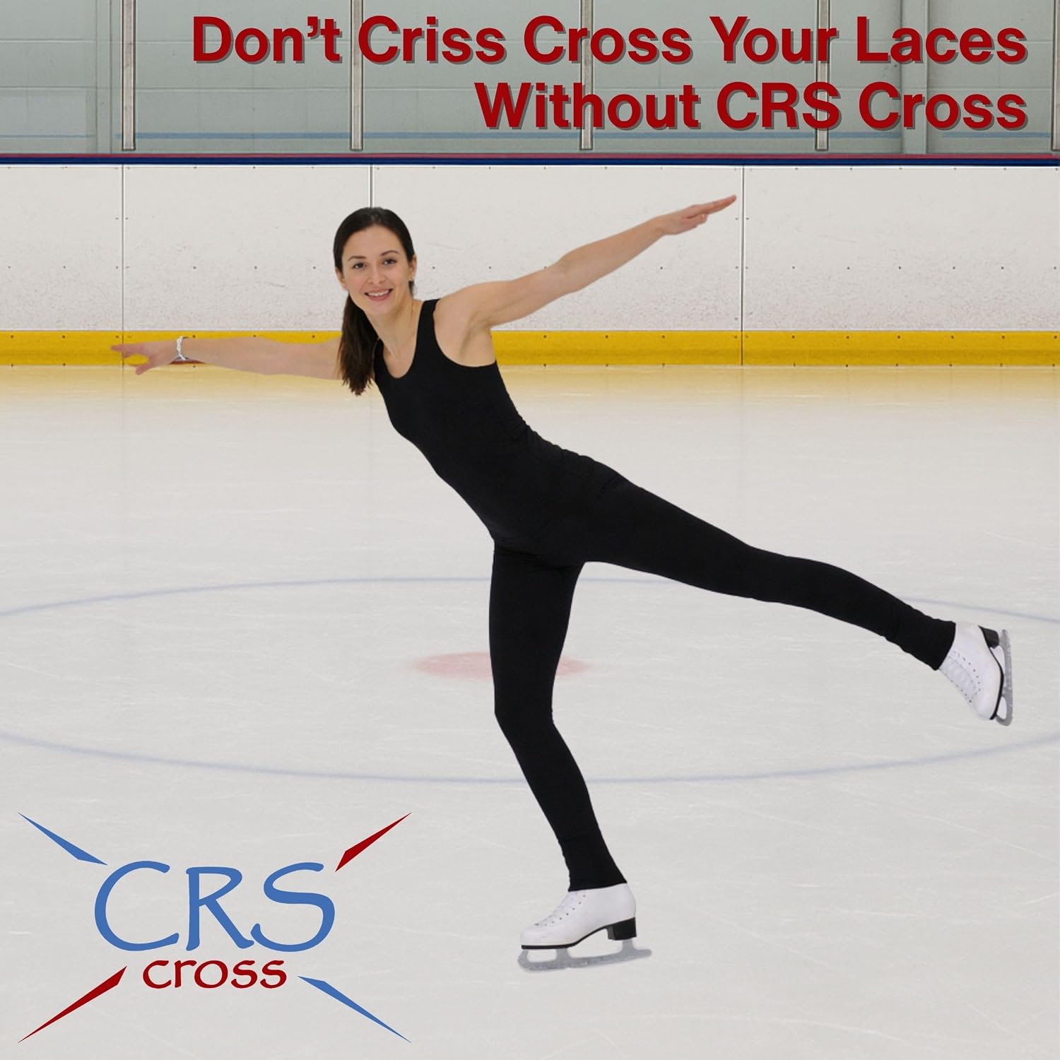 CRS Cross Leggings de patinaje sobre hielo. Leggins negros para pat...