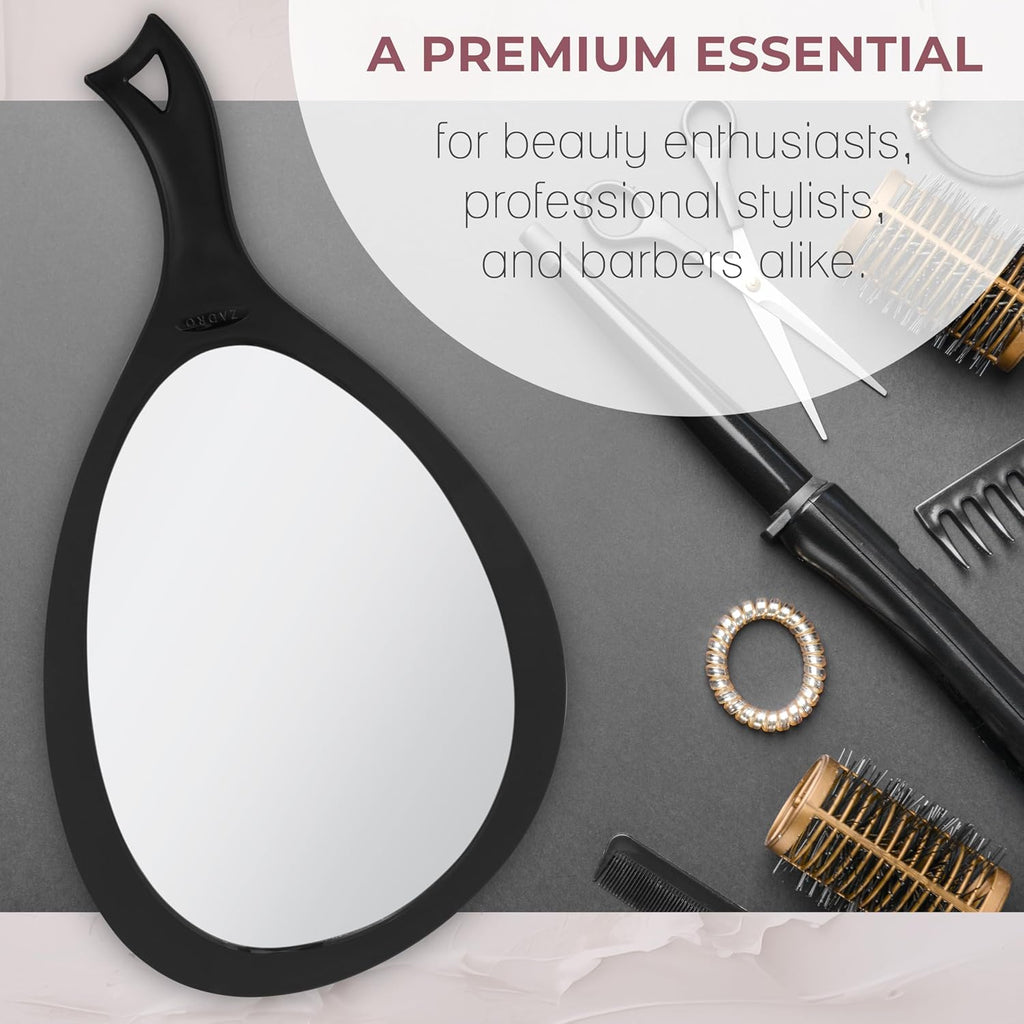 Zadro Salon Professional - Espejo de mano extragrande con asa, 10 p...
