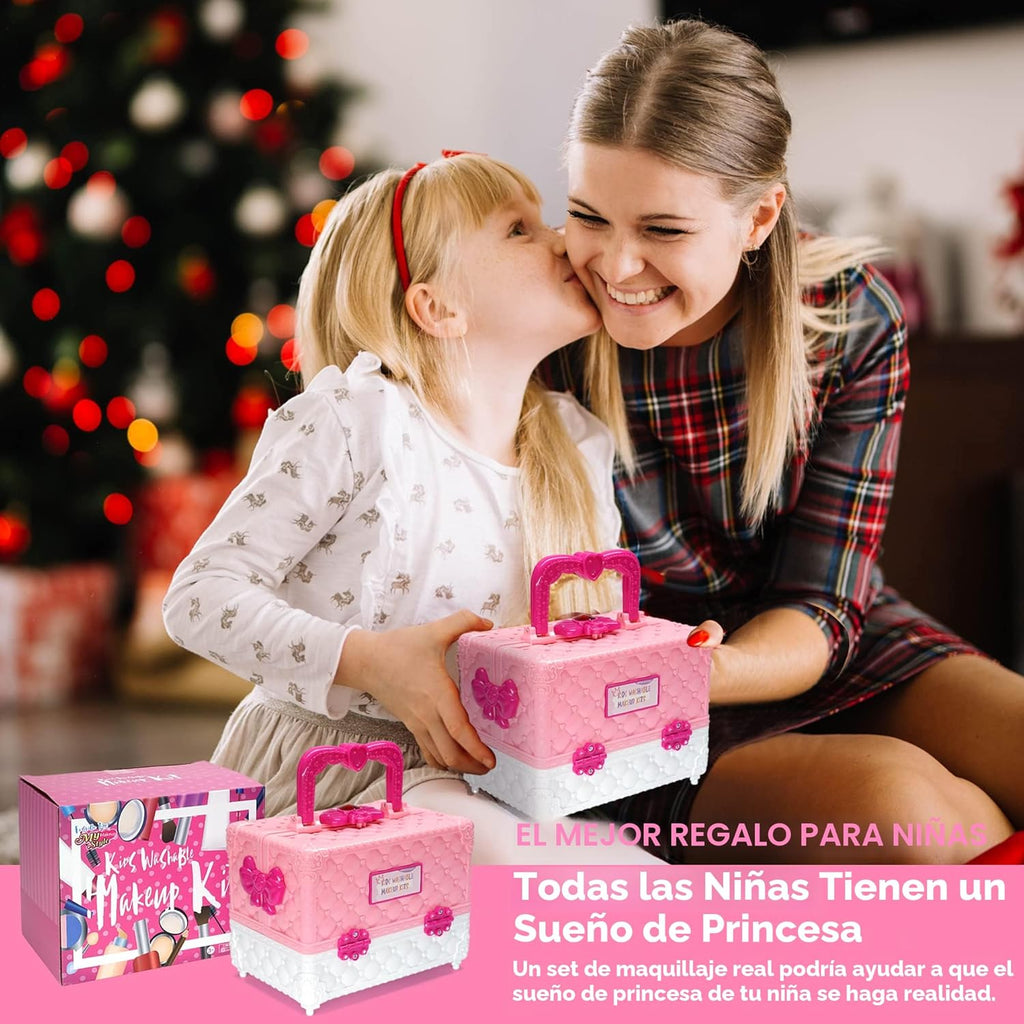Juego de maquillaje para niñas \u2013 54 piezas de juguetes para ni...