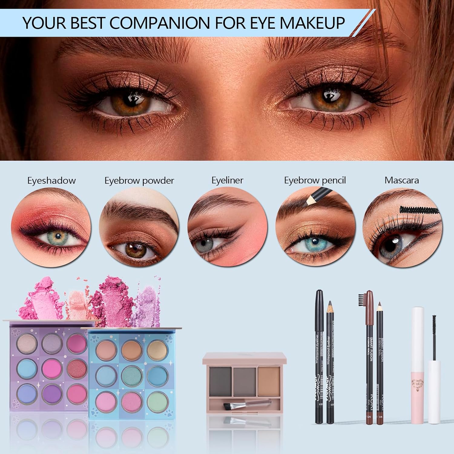 Kits de maquillaje para niñas y adolescentes, set de regalo de maqu...