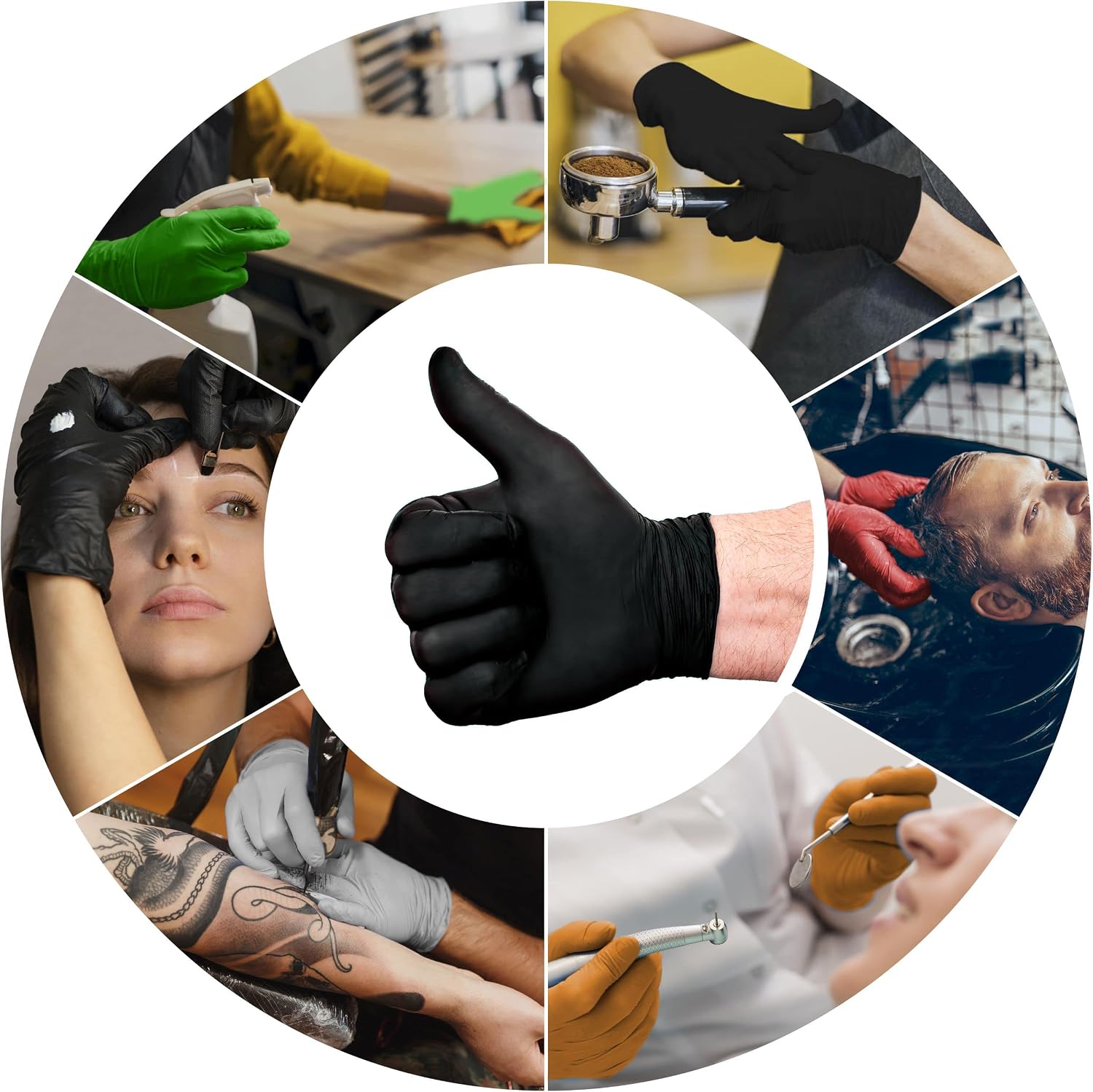 L3 Guantes de Nitrilo Nivel 3 - Guantes Desechables Profesionales d...
