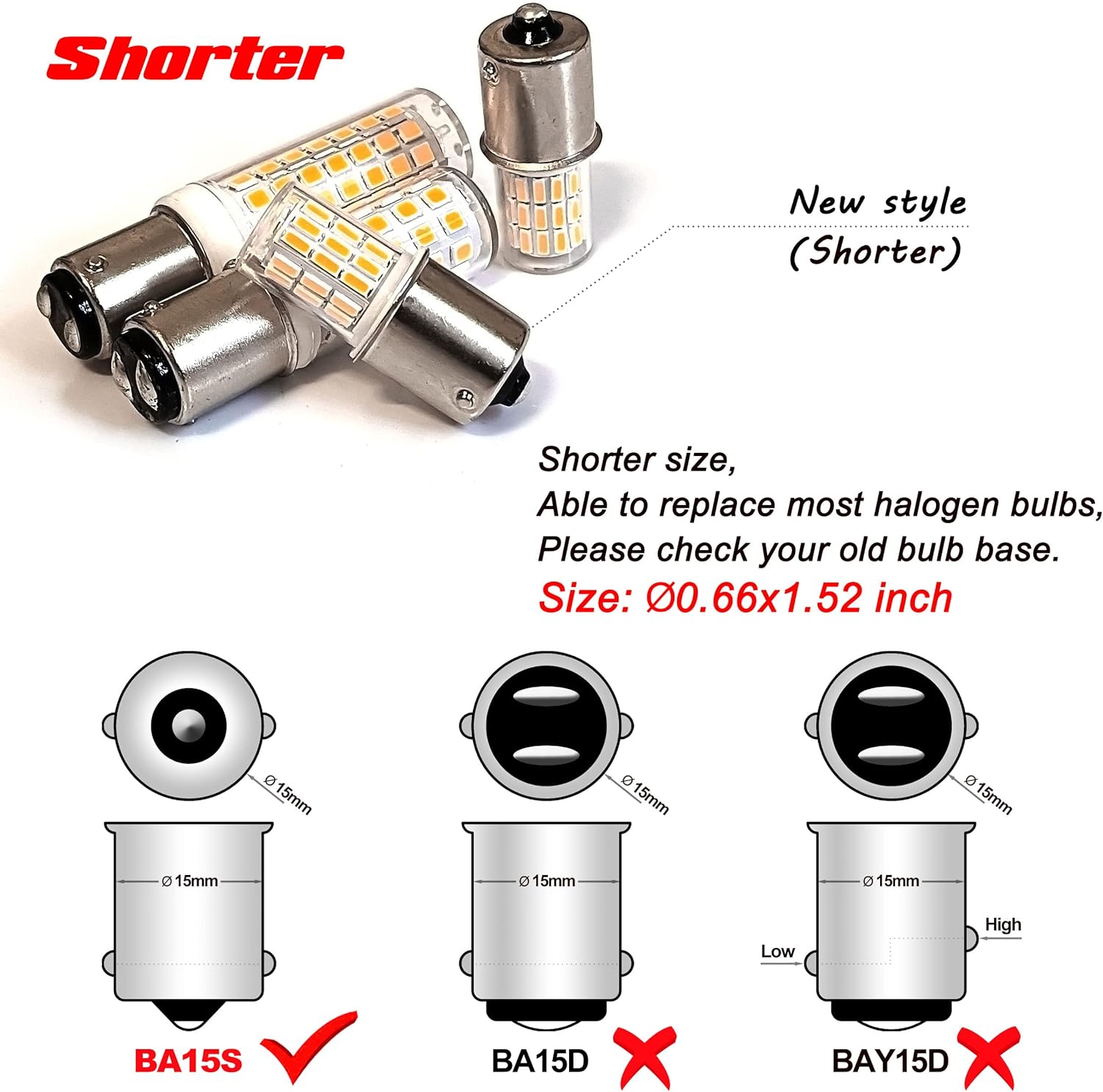 Ziomitus BA15S Bombillas LED 12V para Paisaje, RV, Cámper, Interior...