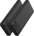 AsperX Paquete de 2 cargadores portátiles de salida USB C de 10000...