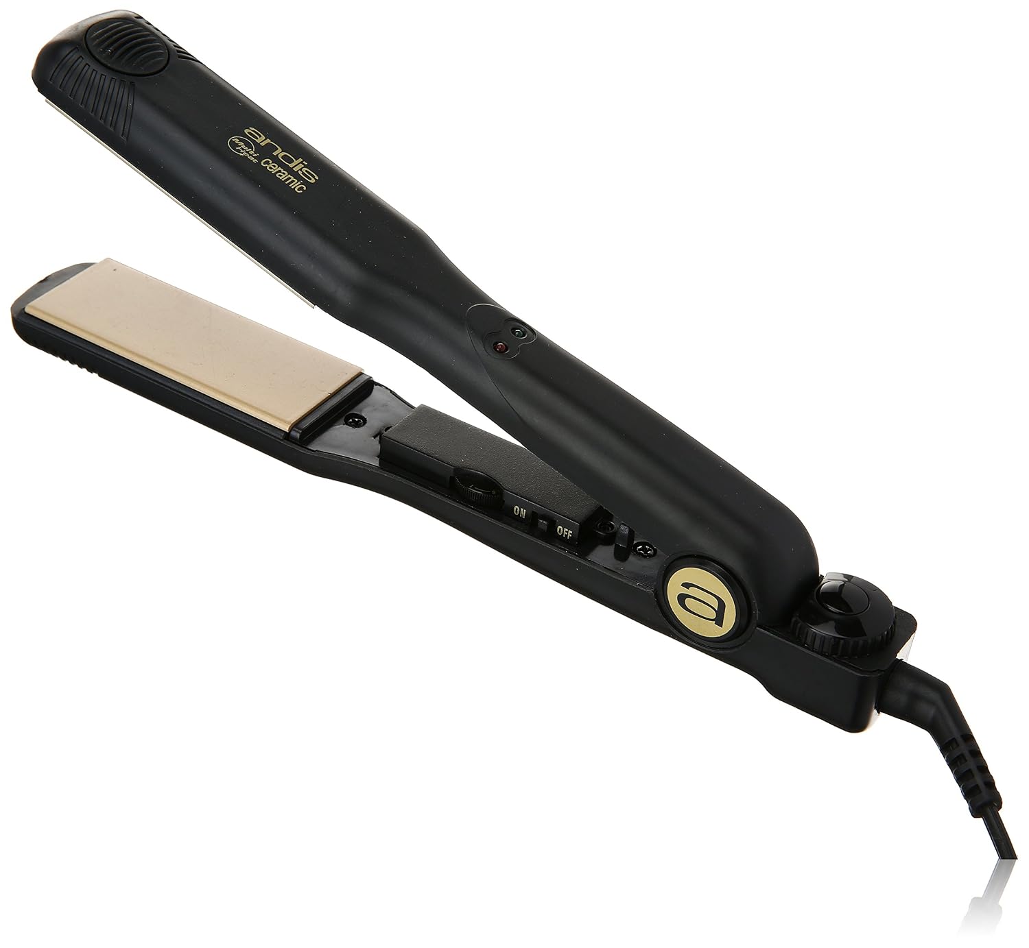 Andis Plancha de cerámica para el cabello, Negro