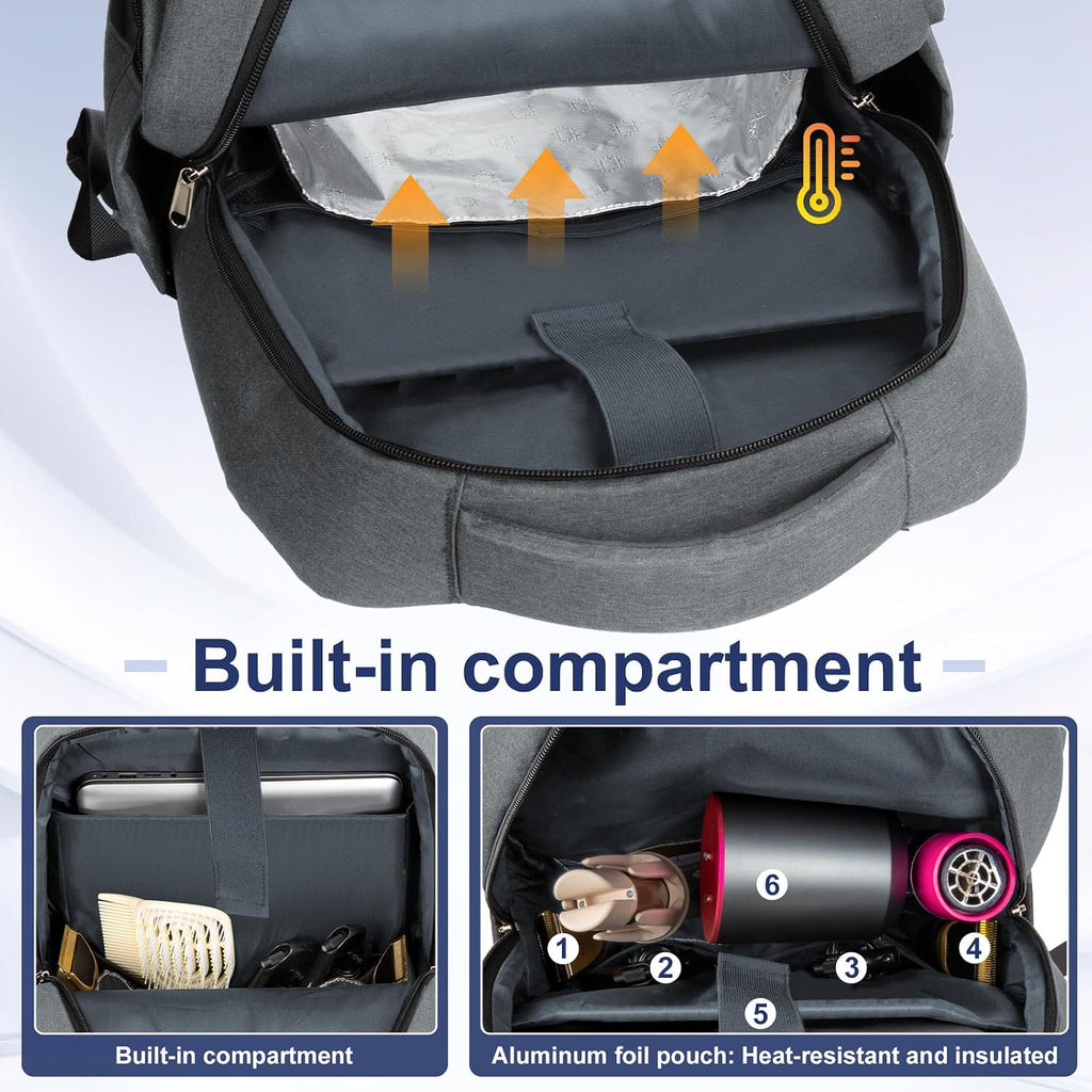 GDNasist Bolsa de suministros de peluquería, mochila portátil para...