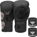 Badboxe Juego de boxeo con envolturas de mano gratis, guantes de MM...