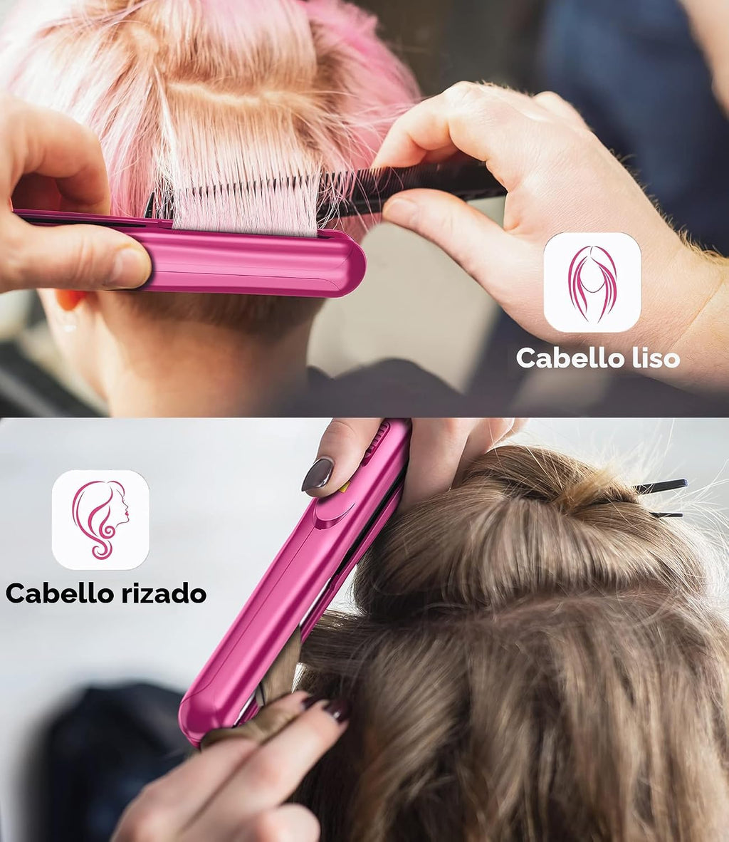Terviiix Mini plancha plana, plancha de pelo de 1\/2 pulgada para b...