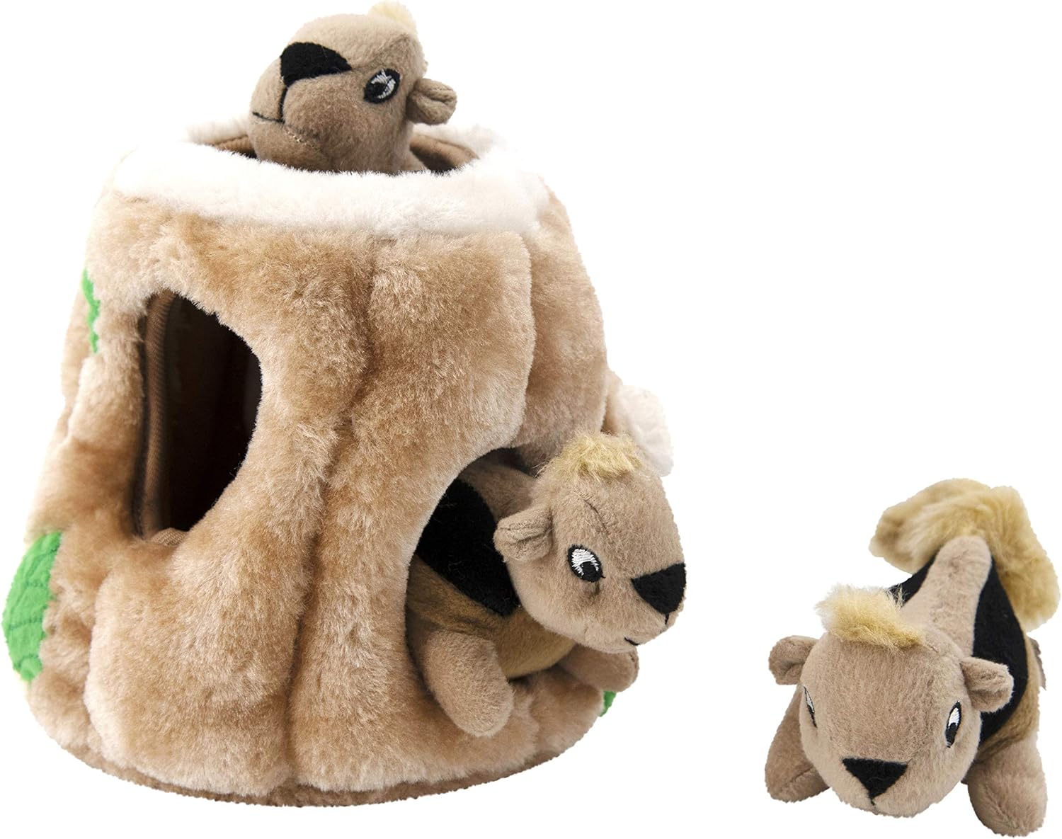 Outward Hound Hide A Squirrel - Juguete de rompecabezas de peluche...